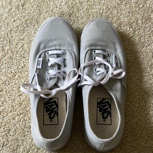 Gray Vans good condition size 6 Mens, 8 Womens